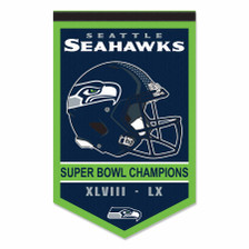 Seattle Seahawks 2 Time Super Bowl Champions Banner