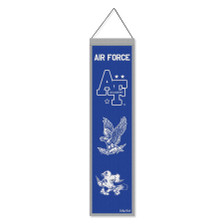 Air Force Falcons Evolution 8x32 Inch Vertical Wool Embroidered Hanging Banner