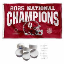 Indiana Hoosiers 2025 National Champions Banner with Tack Wall Pads
