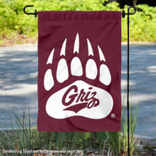 Montana Grizzlies Paw Logo Garden Flag and Yard Banner