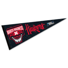 Nebraska Cornhuskers 2026 March Basketball Madness Pennant