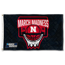 Nebraska Huskers 2026 March Basketball Madness Flag