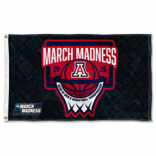 Arizona Wildcats 2026 March Basketball Madness Flag