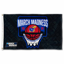 Kansas KU Jayhawks 2026 March Basketball Madness Flag