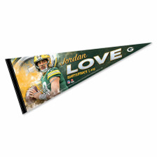 Green Bay Packers Love Pennant Banner Flag