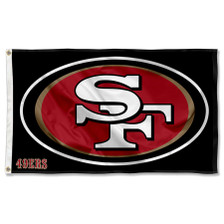 3x5 Foot San Francisco 49ers Black Flag Large Banner