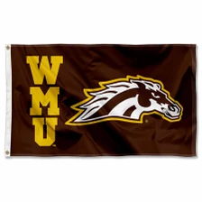 Western Michigan Broncos Logo WMU 3x5 Flag
