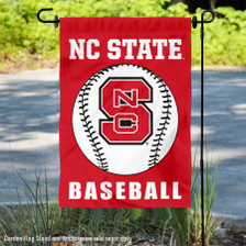 North Carolina State Wolfpack Baseball Garden Flag and Yard Banner