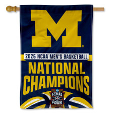 Michigan Team University Wolverines Basketball 2026 National Champions House Flag