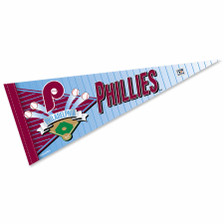 Philadelphia Phillies 90's Throwback MLB 12 in X 30 in Pennant