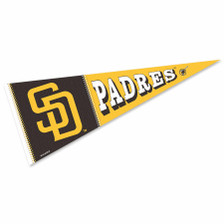 San Diego Padres Block Stitch MLB 12 in X 30 in Pennant