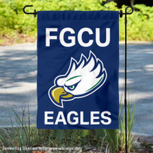 Florida Gulf Coast Eagles Logo Garden Flag and Yard Banner