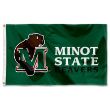 Minot State Beavers Logo 3x5 Flag