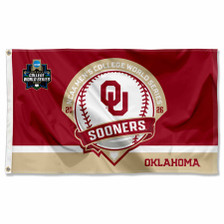 Oklahoma Sooners 2026 Men's College Baseball Series 3x5 Flag
