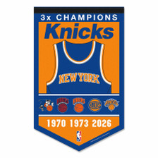 New York Knicks 3 Time NBA Champions Banner Flag