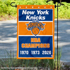 New York Knicks 3 Time Champions Double Sided Garden Flag