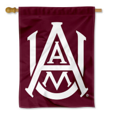 Alabama A&M University Logo Double Sided House Flag