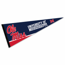 Ole Miss 12 in X 30 in Wordmark Logo College Pennant