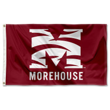 Morehouse Maroon Tigers Wordmark Logo 3x5 Flag