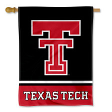 Texas Tech Red Raiders Wordmark Logo House Banner Flag