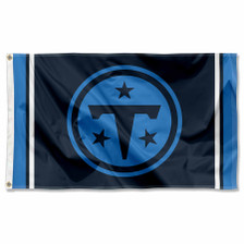 Tennessee Titans Black Sideline Flag Large Banner