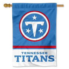 Tennessee Titans Wordmark Logo Double Sided House Banner Flag