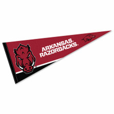 Arkansas Razorbacks 12 in X 30 in Wordmark Logo College Pennant