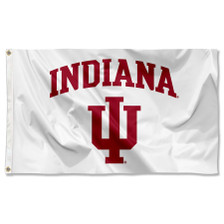 Indiana Hoosiers Logo White 3x5 Flag