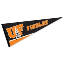 Findlay Oilers 12 in X 30 in Wordmark Logo College Pennant