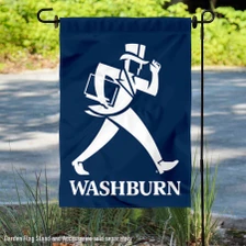 Washburn Ichabods Logo Garden Flag and Yard Banner