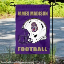 James Madison Dukes Helmet Garden Flag and Yard Banner
