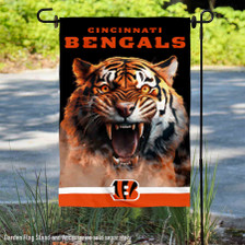Cincinnati Bengals Realistic Mascot Garden Yard Banner Flag