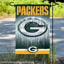 Green Bay Packers Realistic Mascot Garden Yard Banner Flag