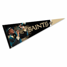 New Orleans Saints Realistic Mascot Pennant Banner Flag