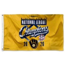 Milwaukee Brewers 2026 Series Bound and NL Champions Flag