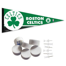 Boston Celtics Banner Pennant with Tack Wall Pads