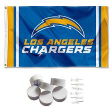 Los Angeles Chargers Wordmark Banner Flag with Tack Wall Pads