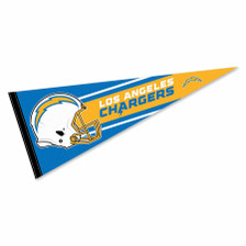 LA Chargers Football Pennant