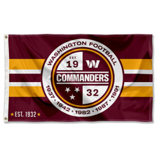 Washington Commanders State Flag Outdoor Indoor 3x5 Foot Banner