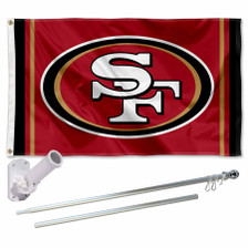San Francisco 49ers Flag Pole and Bracket Kit