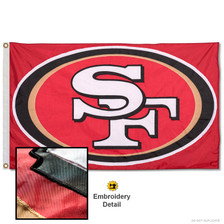 San Francisco 49ers Logo Flag Gold and Banner