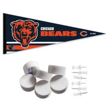 Chicago Bears Banner Pennant with Tack Wall Pads