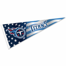 Tennessee Titans Nation USA Americana Stars and Stripes Pennant Flag