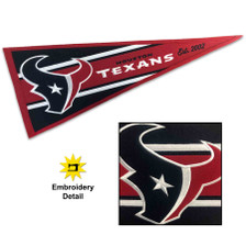 Houston Texans Genuine Wool Pennant