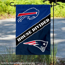 Buccaneers and Saints House Divided Flag Rivalry Banner