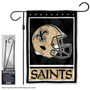 New Orleans Saints Helmet Garden Flag and Stand Pole Mount
