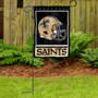 New Orleans Saints Helmet Garden Flag and Stand Pole Mount