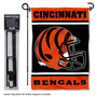 Cincinnati Bengals Football Helmet Garden Banner and Flag Stand