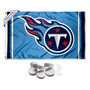 Tennessee Titans Logo Banner Flag with Tack Wall Pads