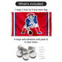New England Patriots Throwback Banner Flag with Tack Wall Pads